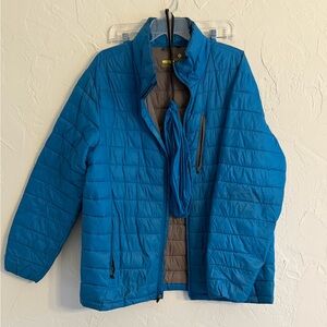 Xersion teal Blue Packable puffer Jacket